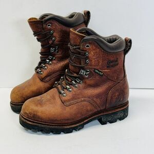 Chippewa McKelvie Boots Size 6-8  W Brown‎ Waterproof Mens Chip A Tex Vibram